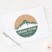 Sticker Rond Le Parc national de Grand Teton (Enveloppe)