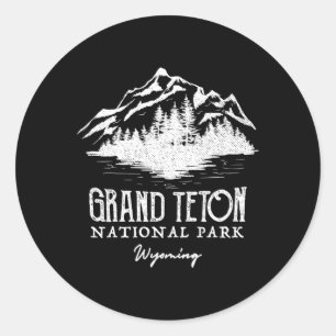 Sticker Rond Le Parc national de Grand Teton