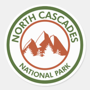 Sticker Rond Le Parc national de North Cascades