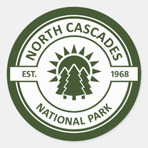 Sticker Rond Le Parc national de North Cascades