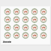 Sticker Rond Le Parc national de Shenandoah (Feuille)