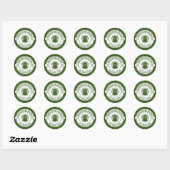 Sticker Rond Le Parc national des Brecon Beacons (Feuille)