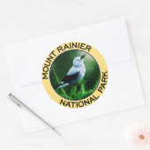 Sticker Rond Le Parc national du Mont Rainier (Enveloppe)