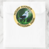 Sticker Rond Le Parc national du Mont Rainier (Sac)
