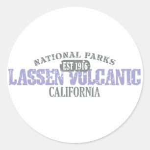 Sticker Rond Le Parc national volcanique de Lassen