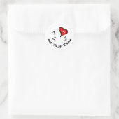 Sticker Rond le Paso Doble Objets - J'Coeur le Paso Doble (Sac)