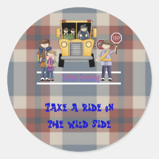 Sticker Rond Le passage de l'école