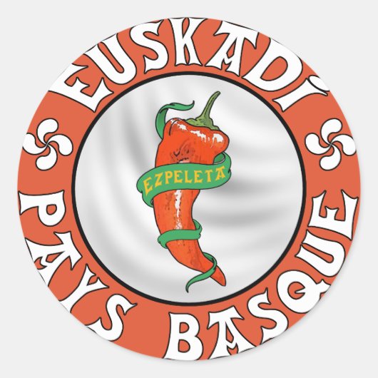 Sticker Rond le pays basque d'ezpeleta (Devant)