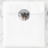 Sticker Rond Le pays des merveilles de l'hiver (Sac)