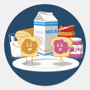 Sticker Rond Le PB aime J