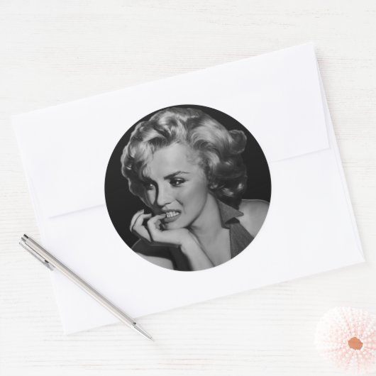 Sticker Rond Le penseur (Enveloppe)