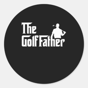 Sticker Rond Le Père de Golfather Golf Golf Golfing cadeau Golf
