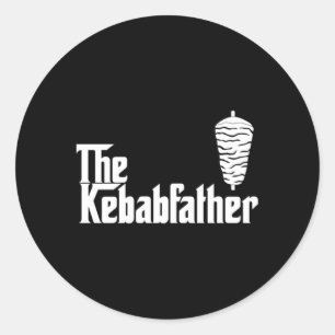 Sticker Rond Le père Kebab Doner Kebab Maker Papa
