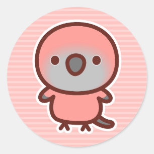 Sticker Rond Le perroquet de Rosa Bourke