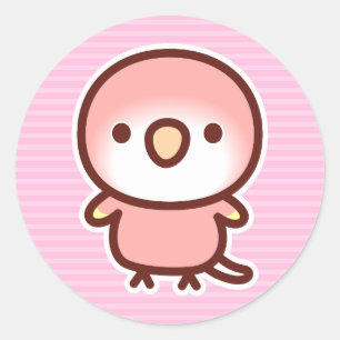 Sticker Rond Le perroquet de Rubino Bourke