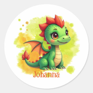 Sticker Rond Le Petit Cerf-volant