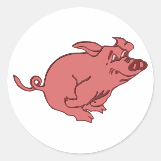 Sticker Rond Le Petit Cochon (Devant)