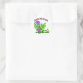 Sticker Rond Le petit dragon de papa (Sac)
