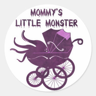 Sticker Rond Le petit monstre de maman.
