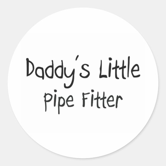 Sticker Rond Le petit poêle de papa (Devant)