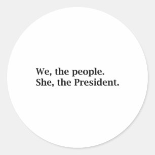 Sticker Rond Le Peuple Soutient Kamala Harris Pour Le Président