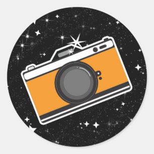 Sticker Rond Le Photographe Tarot Mystique Photographie