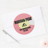 Sticker Rond Le pic Maroon (Enveloppe)