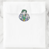 Sticker Rond Le pistolet Joker Points (Sac)