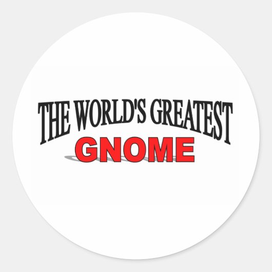Sticker Rond Le plus grand cadeau du monde (Devant)