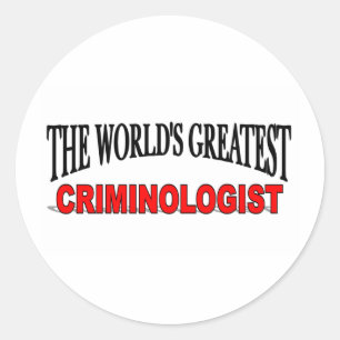 Sticker Rond Le plus grand criminaliste du monde