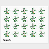 Sticker Rond Le plus grand leprechaun du monde (Feuille)