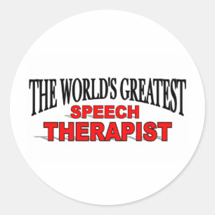 Sticker Rond Le plus grand orthophoniste du monde