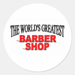 Sticker Rond Le plus grand salon de coiffure du monde