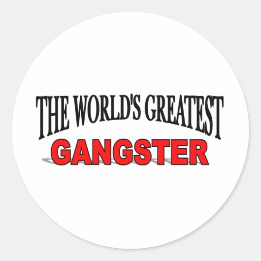 Sticker Rond Le plus grand terroriste du monde (Devant)