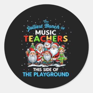 Sticker Rond Le Plus Joly Groupe D'Enseignants De Musique Ce Cô