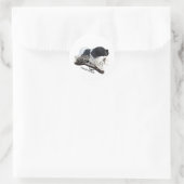 Sticker Rond Le pointeur anglais (Sac)