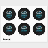 Sticker Rond Le Poison de Swimming Lover (Feuille)