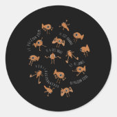 Sticker Rond Le Poisson Steve Funny Fish Meme _1 (Devant)