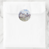 Sticker Rond Le Pont de Moret, Alfred Sisley (Sac)