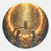 Sticker Rond Le Portail Entre les Arbres (Devant)