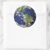 Sticker Rond Le portrait de la Terre (Sac)