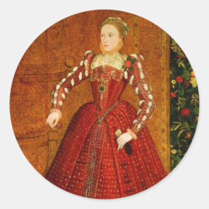 Sticker Rond Le portrait Hampden d'Elizabeth I d'Angleterre