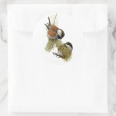 Sticker Rond Le poulet aux châtaignes de Fuertes (Sac)