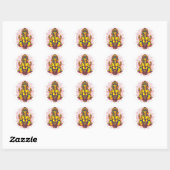 Sticker Rond Le pouvoir de Ganesh (Feuille)