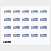 Sticker Rond Le Premier Amendement (Feuille)