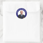 Sticker Rond Le président Joe Biden Merci Brandon ! (Sac)