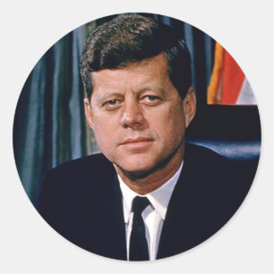 Sticker Rond Le président John F. Kennedy