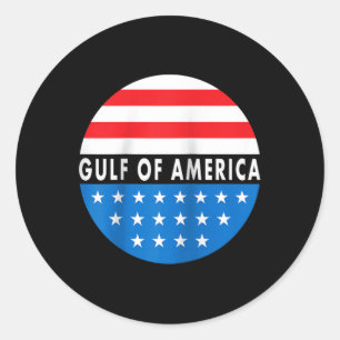 Sticker Rond Le Président Trump Du Golfe Des États-Unis 2025 Ra