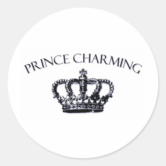Sticker Rond Le Prince Charming (Devant)