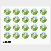Sticker Rond Le Prince Charming (Feuille)